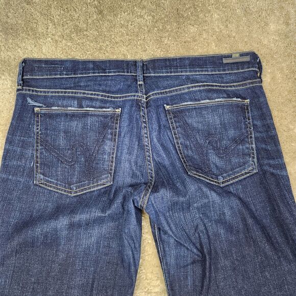 Citizens Of Humanity Dark Blue Straight Leg Jeans - Picture 10 of 15